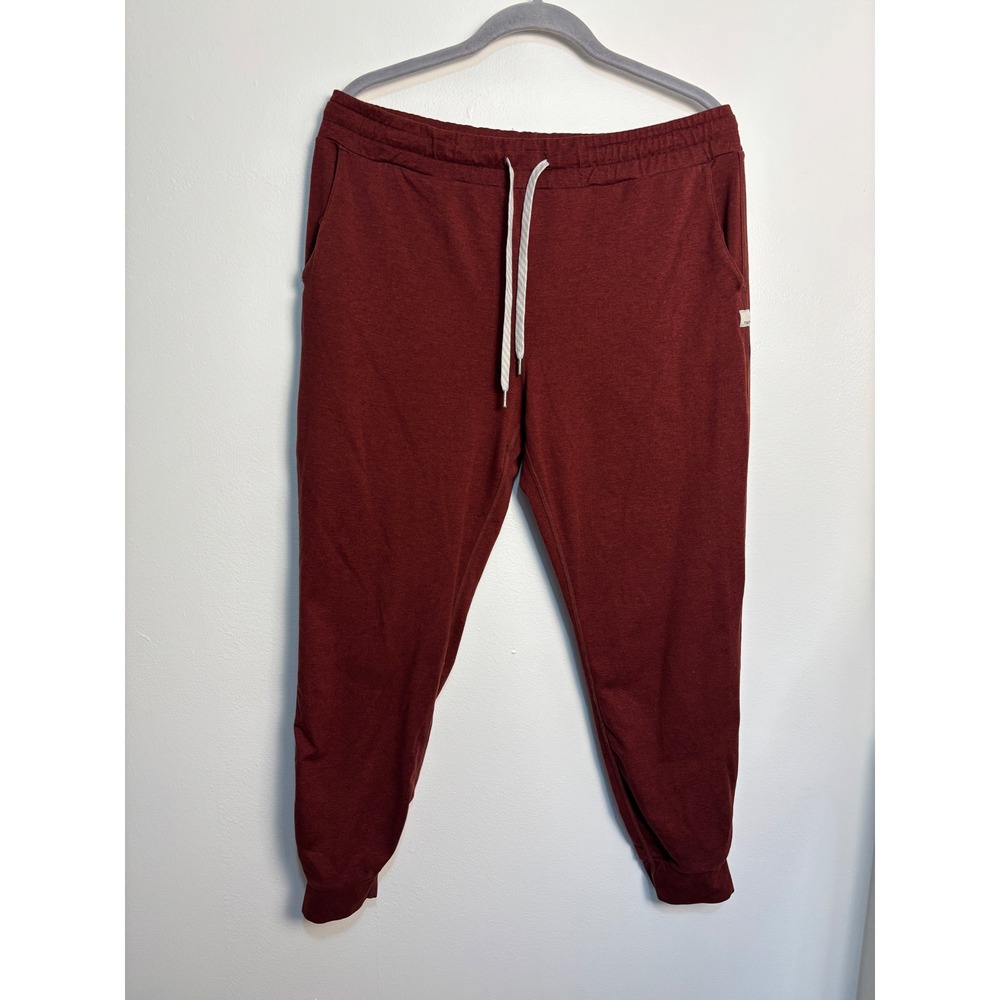 Vuori Performance Jogger Pants Burgundy Drawstring Athletic Lounge Women's M